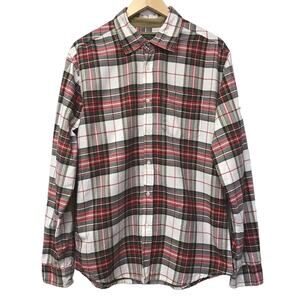 Ecko Unltd Shirt Mens Large Plaid White Red Green